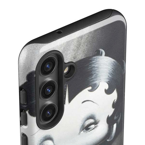 Betty Boop Black and White Galaxy S25 Impact Case