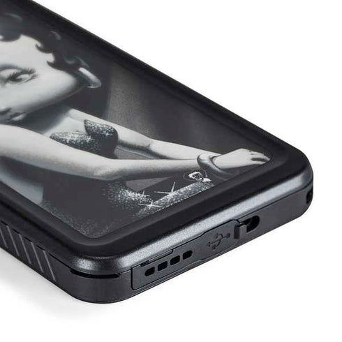 Betty Boop Black and White Galaxy S24 Plus Waterproof Case