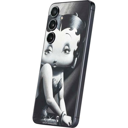 Betty Boop Black and White Galaxy S25 Skin