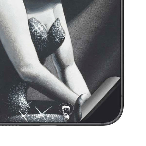 Betty Boop Black and White Galaxy S25 Skin