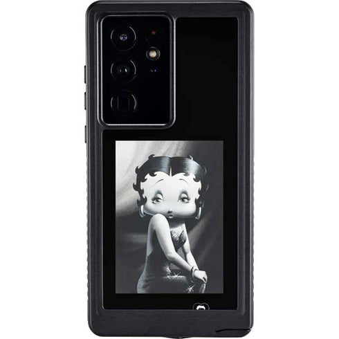 Betty Boop Black and White Galaxy S24 Ultra Waterproof Case
