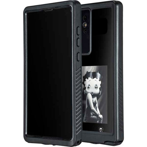 Betty Boop Black and White Galaxy S24 Ultra Waterproof Case