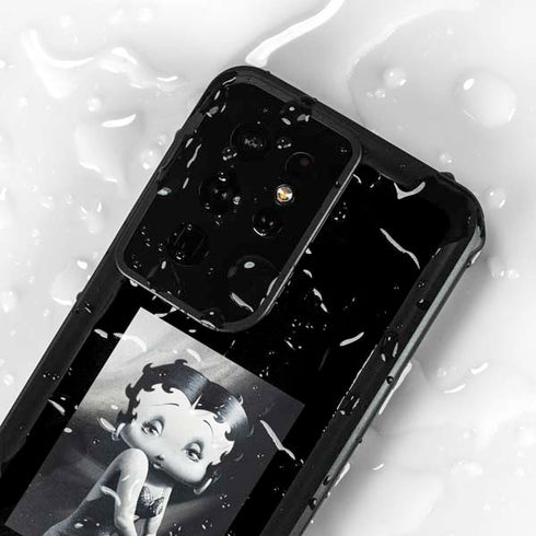 Betty Boop Black and White Galaxy S24 Ultra Waterproof Case