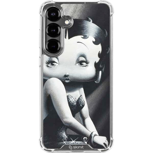 Betty Boop Black and White Galaxy S26 Clear Case