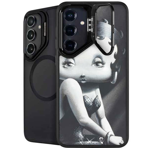 Betty Boop Black and White Galaxy S26 Kickstand Case