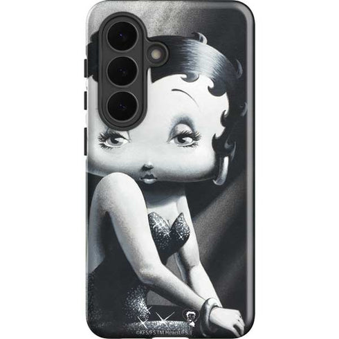 Betty Boop Black and White Galaxy S26 Plus Impact Case