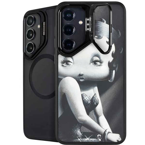 Betty Boop Black and White Galaxy S26 Plus Kickstand Case
