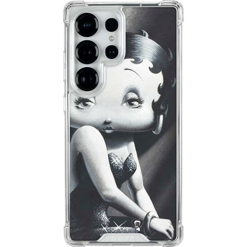 Betty Boop Black and White Galaxy S26 Ultra Clear Case