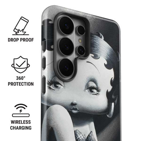Betty Boop Black and White Galaxy S26 Ultra Impact Case