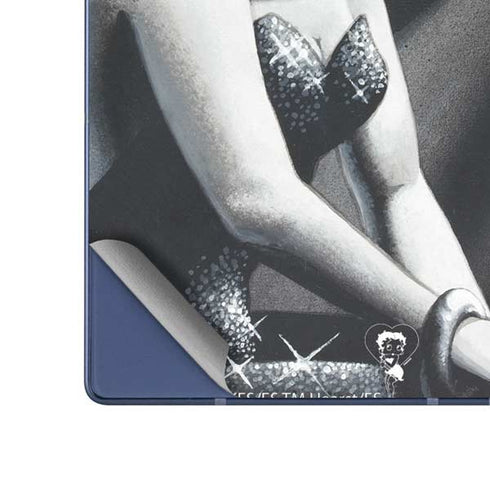 Betty Boop Black and White Galaxy Z Fold6 Skin