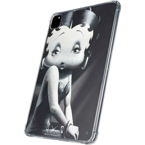 Betty Boop Black and White iPad Pro 11in (2024) Clear Case