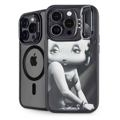 Betty Boop Black and White iPhone 13 Pro Max Kickstand Case