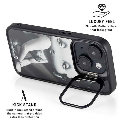 Betty Boop Black and White iPhone 14 Plus Kickstand Case