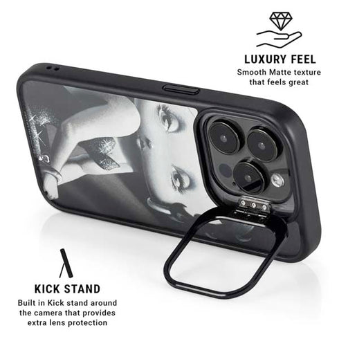 Betty Boop Black and White iPhone 14 Pro Max Kickstand Case