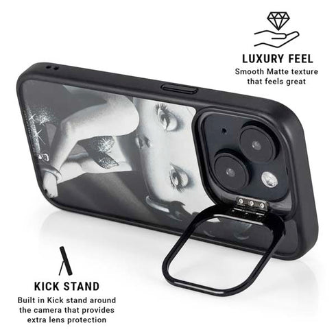 Betty Boop Black and White iPhone 15 Kickstand Case