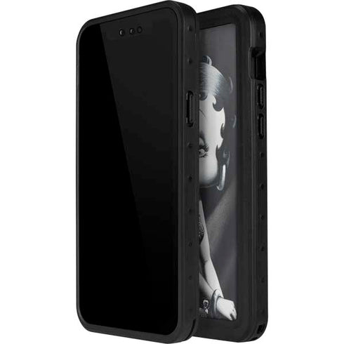 Betty Boop Black and White iPhone 15 Pro Waterproof Case
