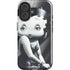 Betty Boop Black and White iPhone 16 Plus Impact Case