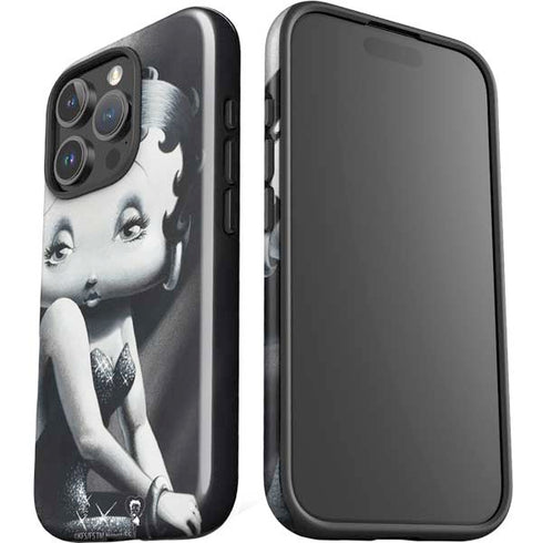 Betty Boop Black and White iPhone 16 Pro Impact Case