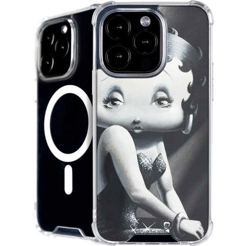 Betty Boop Black and White iPhone 16 Pro Max MagSafe Case