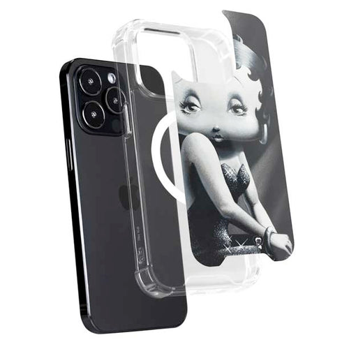 Betty Boop Black and White iPhone 16 Pro Max MagSafe Case
