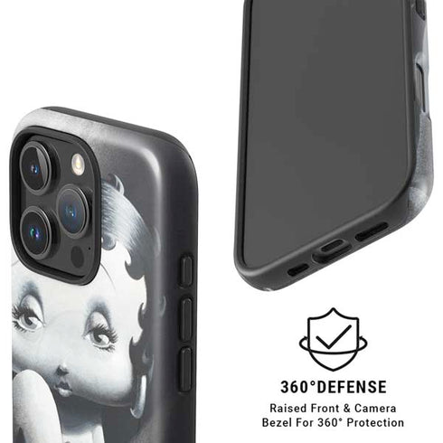 Betty Boop Black and White iPhone 16 Pro Max Magsafe Impact Case