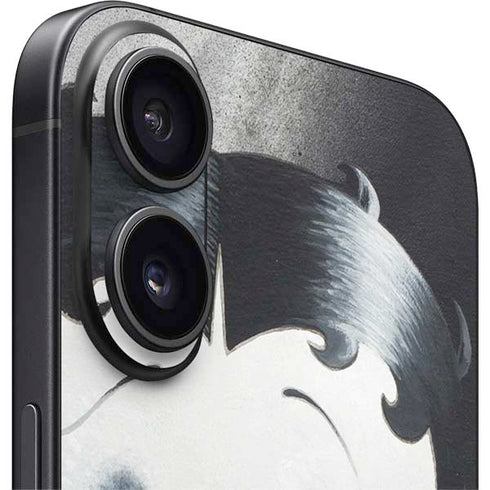 Betty Boop Black and White iPhone 16 Skin
