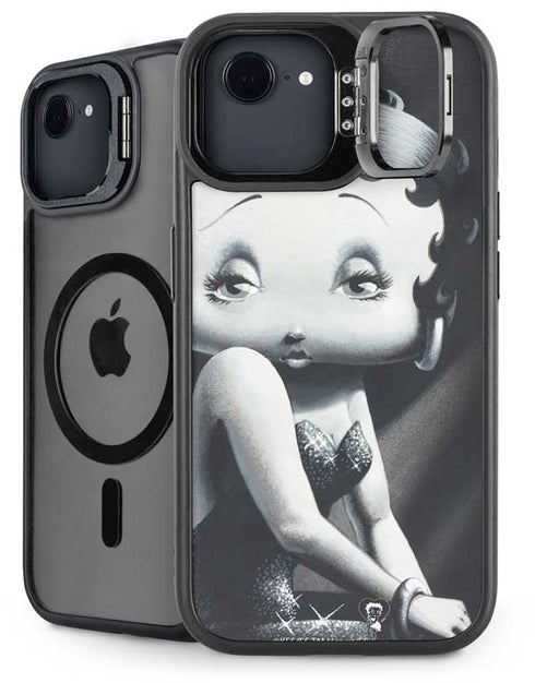 Betty Boop Black and White iPhone 16e Kickstand Case