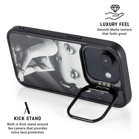 Betty Boop Black and White iPhone 16e Kickstand Case