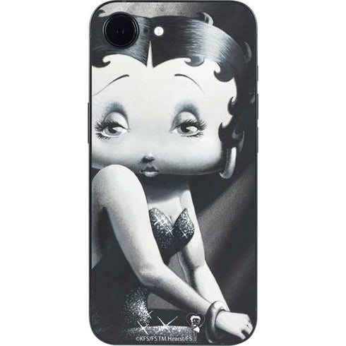 Betty Boop Black and White iPhone 16e Skin