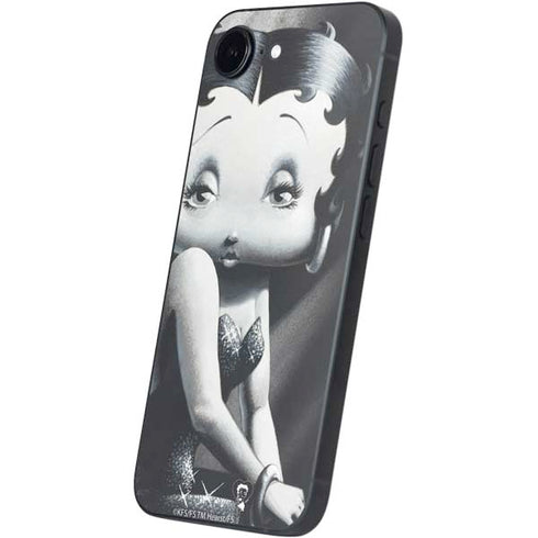 Betty Boop Black and White iPhone 16e Skin