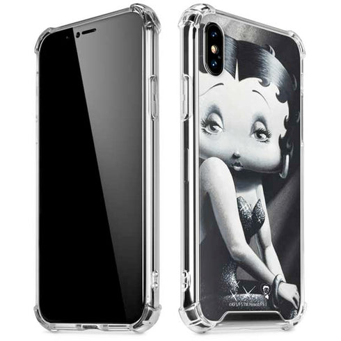 Betty Boop Black and White iPhone X/XS Clear Case
