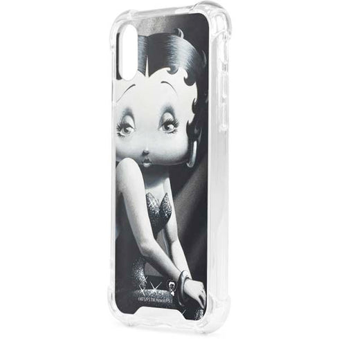 Betty Boop Black and White iPhone XS Clear Case