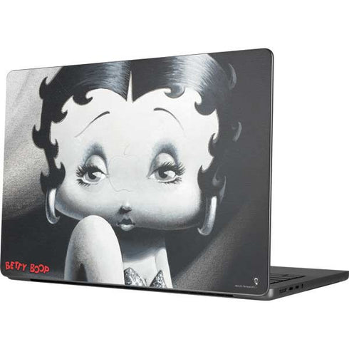 Betty Boop Black and White Apple MacBook Pro 14-inch Skin