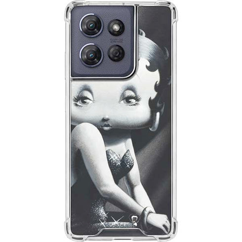 Betty Boop Black and White Moto G 5G (2025) Clear Case