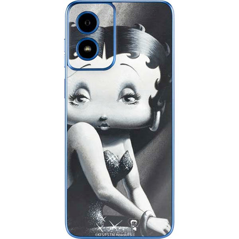 Betty Boop Black and White Moto G Play 4G (2024) Skin