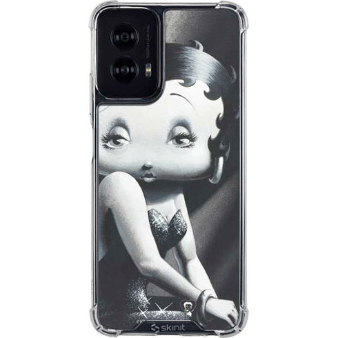 Betty Boop Black and White Moto G Power 5G (2024) Clear Case