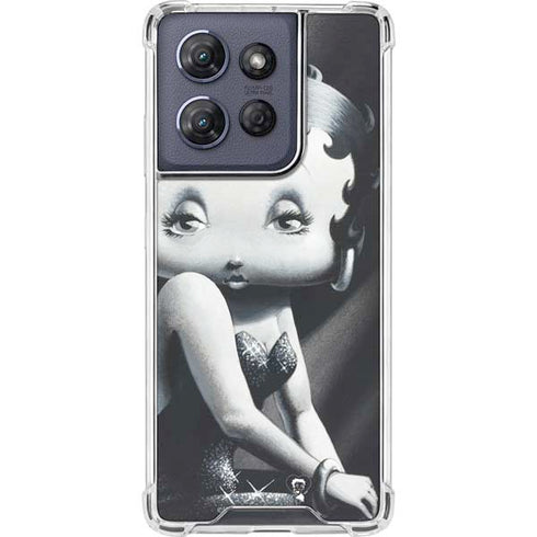Betty Boop Black and White Moto G Power 5G (2025) Clear Case
