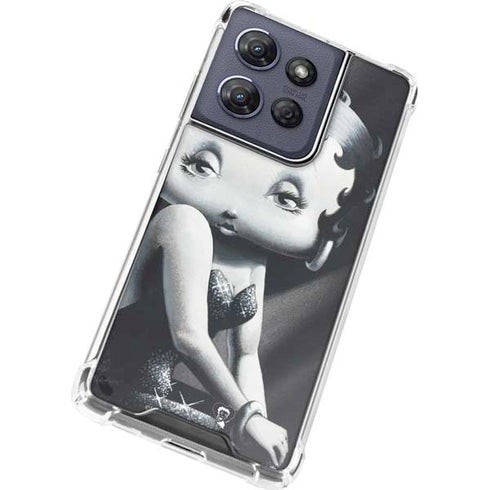 Betty Boop Black and White Moto G Power 5G (2025) Clear Case