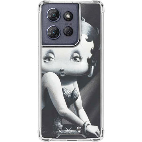 Betty Boop Black and White Moto G Stylus 5G (2025) Clear Case
