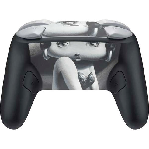 Betty Boop Black and White Nintendo Switch 2 (2025) Pro Controller Skin