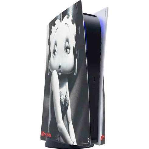 Betty Boop Black and White PlayStation PS5 Skins