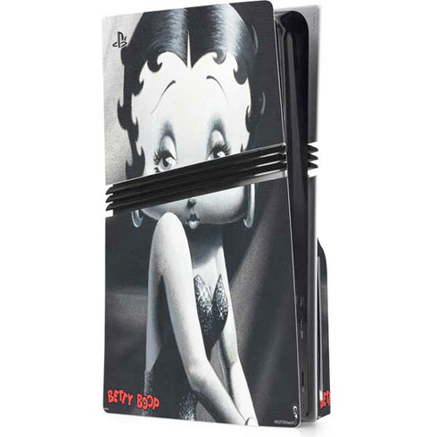 Betty Boop Black and White PlayStation PS5 Skins