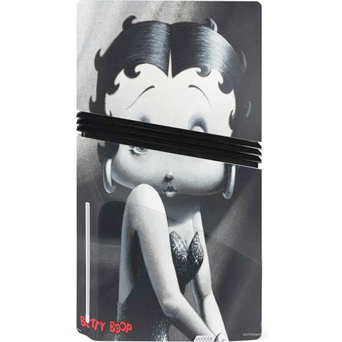 Betty Boop Black and White PS5 Pro Disk Console Skin