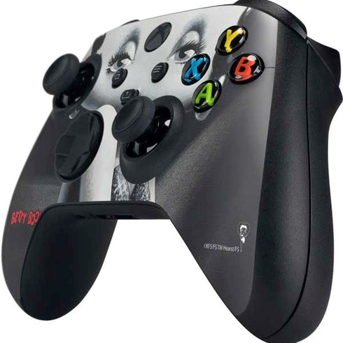 Betty Boop Black and White Xbox Series X Controller Skin