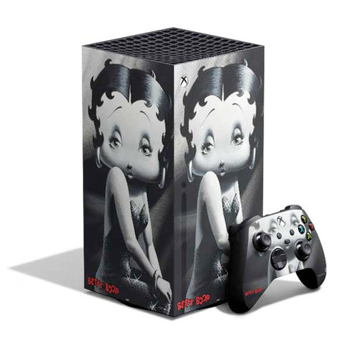 Betty Boop Black and White XBox Series X Digital Edition Bundle Skin