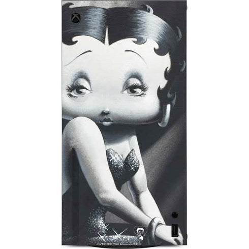 Betty Boop Black and White XBox Series X Digital Edition Console Skin