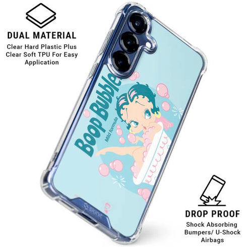 Betty Boop Bubbles Galaxy S25 Plus Clear Case