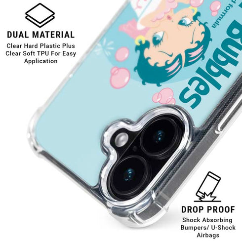 Betty Boop Bubbles iPhone 17 Clear Case