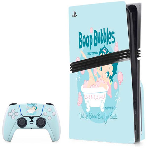 Betty Boop Bubbles PS5 Pro Disk Bundle Skin