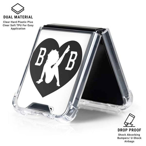 Betty Boop BW Galaxy Z Flip6 Clear Case